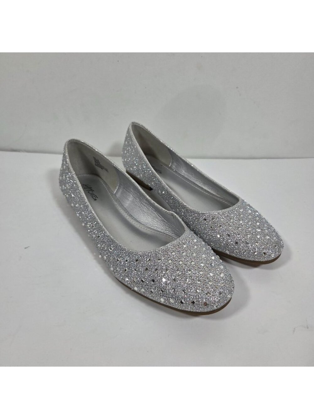 Dream Paris Hot Cakes Girls Sprarkly Ballet Flats Silver Size 12 Special